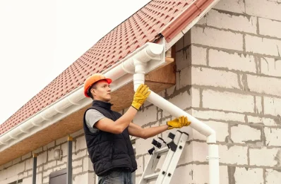 Pose et remplacement de gouttières à Épinoy